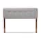 Baxton Studio Palina Light Grey Walnut Finished Wood Queen Size Headboard 156-9441 - alternate 2